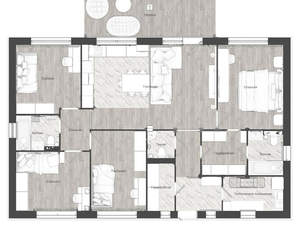 Дом 115м², 1-этажный, участок 8 сот.