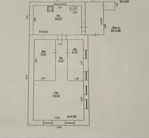 Дом 56м², 1-этажный, участок 5 сот.