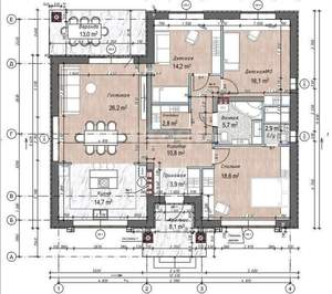 Дом 144м², 1-этажный, участок 10 сот.