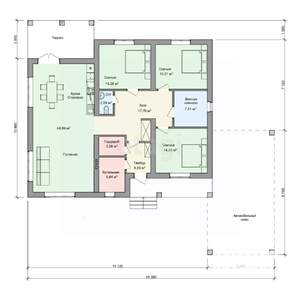 Дом 150м², 1-этажный, участок 9 сот.