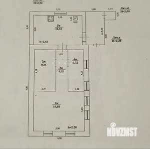 Дом 56м², 1-этажный, участок 5 сот.