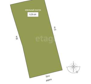 Дом 56м², 2-этажный, участок 3 сот.