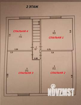 Дом 132м², 2-этажный, на длительный срок, 