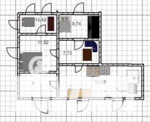 Дом 110м², 1-этажный, участок 9 сот.  
