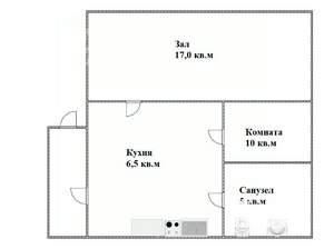 Дом 48м², 1-этажный, участок 5 сот.  