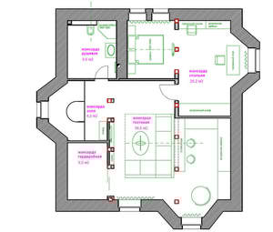Дом 238м&sup2;, 2-этажный, участок 6 сот.  