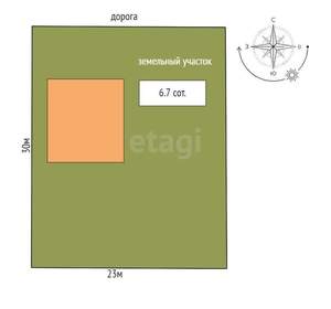 Дом 90м², 1-этажный, участок 7 сот.  
