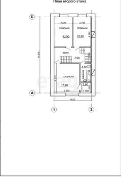 Дом 197м&sup2;, 2-этажный, участок 4 сот.  
