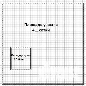 Дом 47м², 2-этажный, участок 4 сот.  