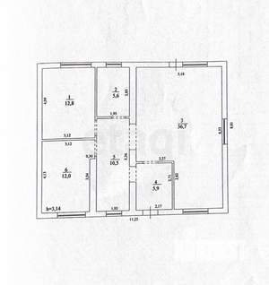 Дом 127м&sup2;, 2-этажный, участок 5 сот.  