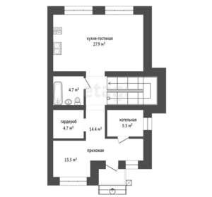 Дом 142м&sup2;, 2-этажный, участок 3 сот.  