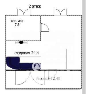 Дом 76м², 2-этажный, участок 600 сот.  