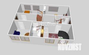 Коттедж 348м&sup2;, 2-этажный, участок 6 сот.  