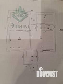 Дом 95м&sup2;, 1-этажный, участок 9 сот.  