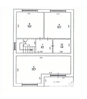 Дом 148м&sup2;, 2-этажный, участок 6 сот.  