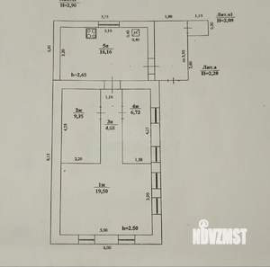 Дом 56м&sup2;, 1-этажный, участок 5 сот.  