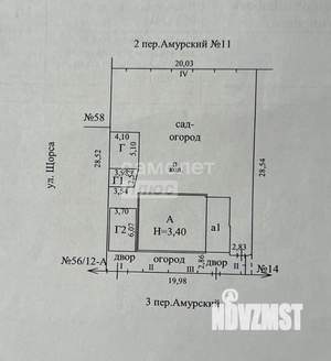 Дом 54м&sup2;, 1-этажный, участок 6 сот.  