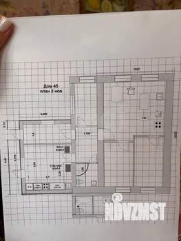 Дом 57м&sup2;, 1-этажный, участок 6 сот.  