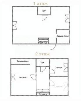 Коттедж 125м&sup2;, 2-этажный, участок 3 сот.  