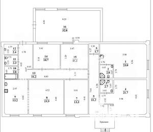 Дом 198м², 1-этажный, участок 5 сот.  