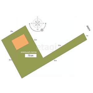 Дом 106м&sup2;, 2-этажный, участок 7 сот.  