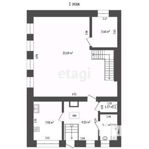 Дом 160м&sup2;, 2-этажный, участок 11 сот.  