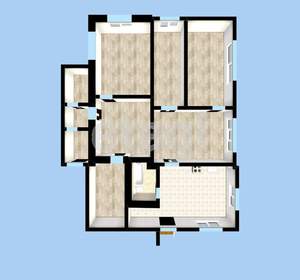 Дом 101м&sup2;, 1-этажный, участок 9 сот.  