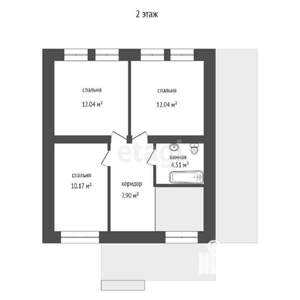 Коттедж 130м², 2-этажный, участок 600 сот.  