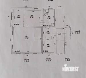 Дом 52м², 1-этажный, участок 7 сот.  