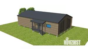 Дом 103м&sup2;, 1-этажный, участок 5 сот.  