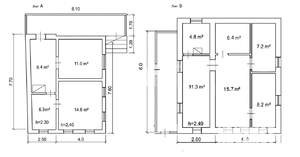Дом 116м&sup2;, 1-этажный, участок 15 сот.  