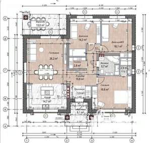 Дом 144м², 1-этажный, участок 10 сот.  
