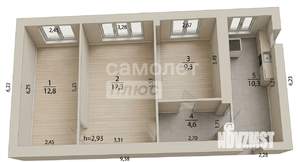 Дом 111м&sup2;, 2-этажный, участок 6 сот.  