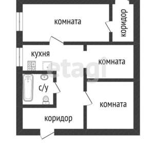 Дом 69м², 2-этажный, участок 6 сот.  