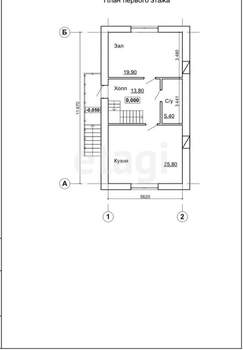 Дом 197м&sup2;, 2-этажный, участок 4 сот.  
