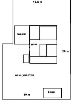 Дом 51м², 1-этажный, участок 6 сот.  