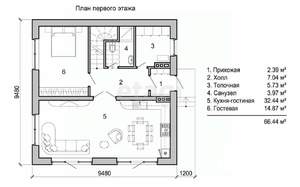 Дом 132м², 2-этажный, участок 10 сот.  