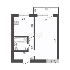 1-к квартира, на длительный срок, 38м2, 7/10 этаж