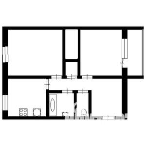 2-к квартира, на длительный срок, 53м2, 2/5 этаж