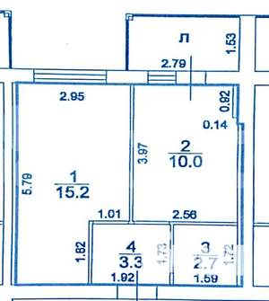 1-к квартира, на длительный срок, 31м2, 2/3 этаж