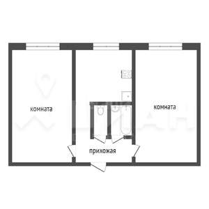 2-к квартира, на длительный срок, 44м2, 1/5 этаж