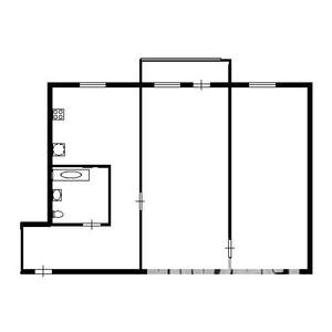2-к квартира, на длительный срок, 46м2, 3/12 этаж