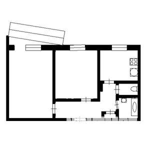 2-к квартира, на длительный срок, 54м2, 9/9 этаж