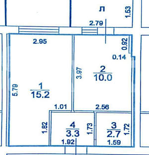 1-к квартира, на длительный срок, 31м2, 2/3 этаж