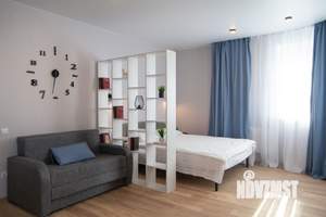 Студия квартира, посуточно, 45м2, 1/19 этаж