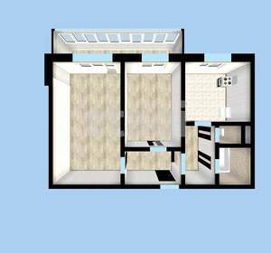 2-к квартира, на длительный срок, 53м2, 1/9 этаж