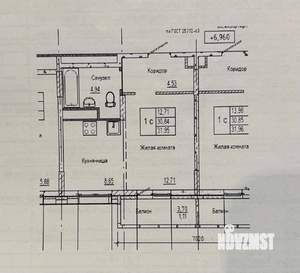Студия квартира, на длительный срок, 32м2, 12/18 этаж