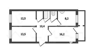 3-к квартира, на длительный срок, 68м2, 6/9 этаж