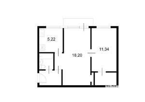 2-к квартира, на длительный срок, 45м2, 3/5 этаж