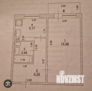 1-к квартира, на длительный срок, 37м2, 2/9 этаж